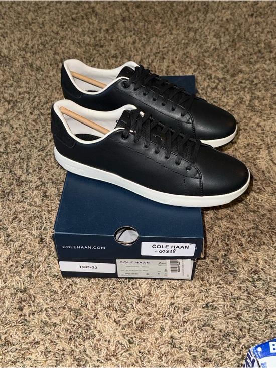 Cole Haan Shoes - Cole Haan Womens Grandpro Tennis Sneakers Black Optic White size 8.5B W02896